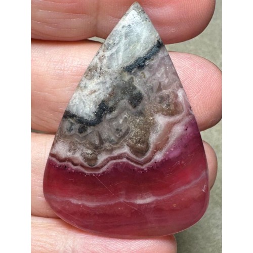 Teardrop 46x33mm Cobalt Calcite with Dolomite Cabochon 50